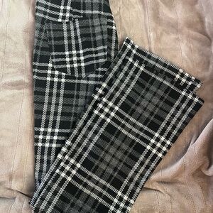 American Eagle Outfitters Black and White Striped Pants